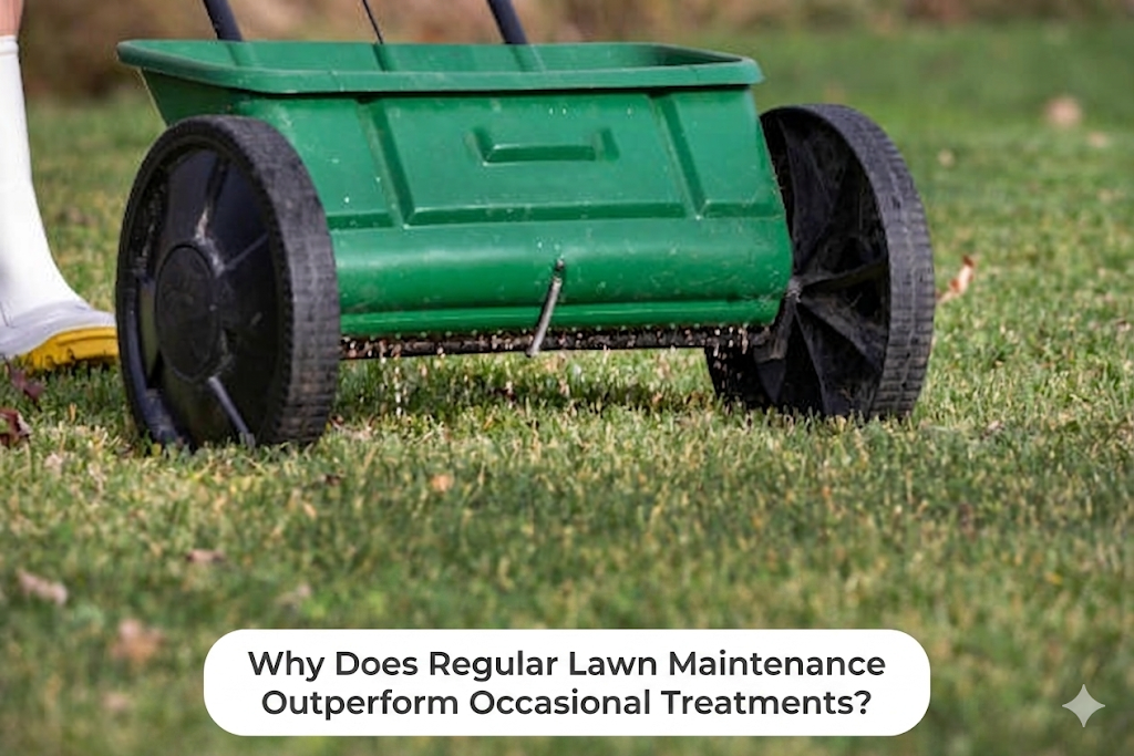 Why Does Regular Lawn Maintenance Outperform Occasional Treatments?