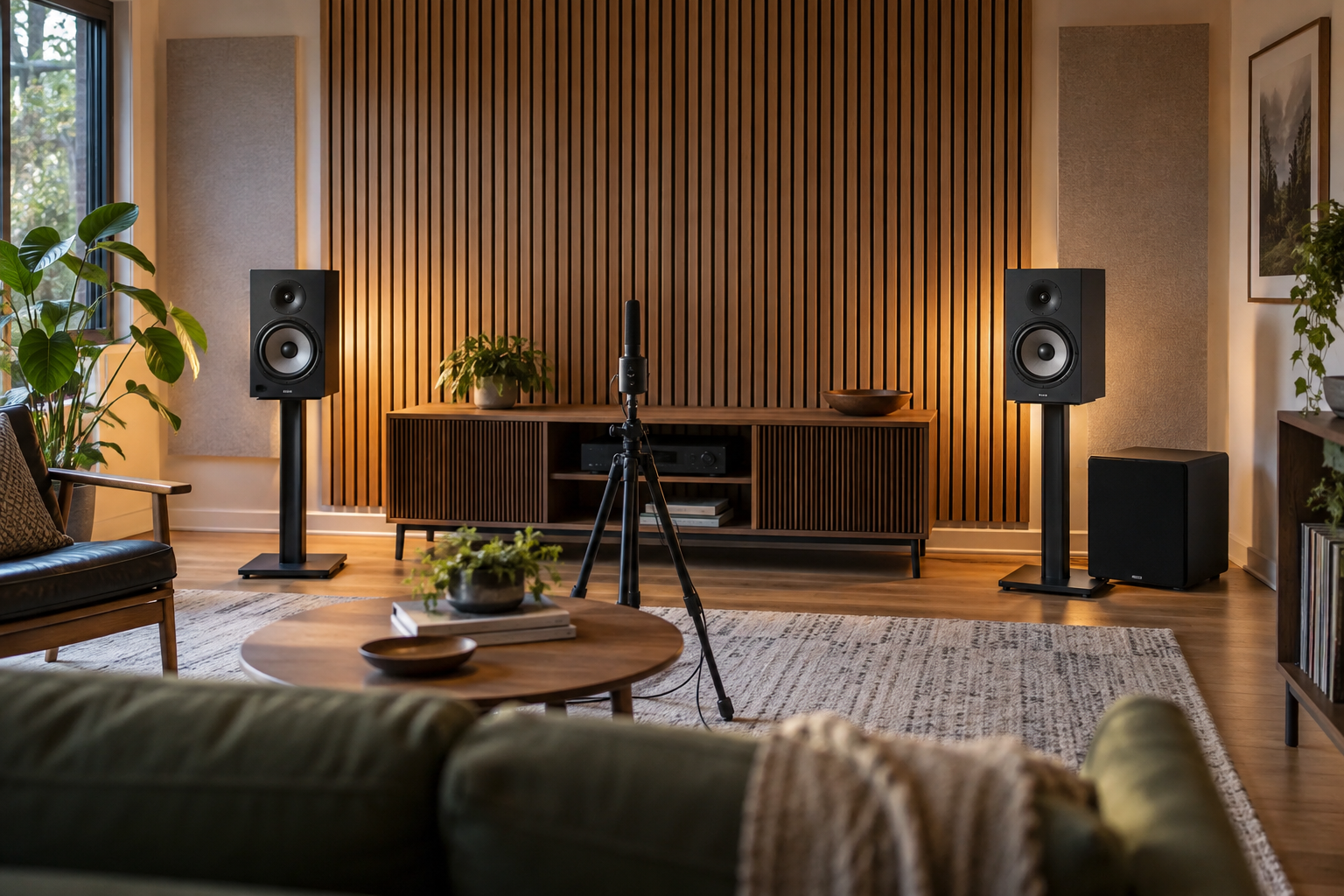 Choosing Wood Slat Wall Panels for a Room With Both Visual and Acoustic Goals